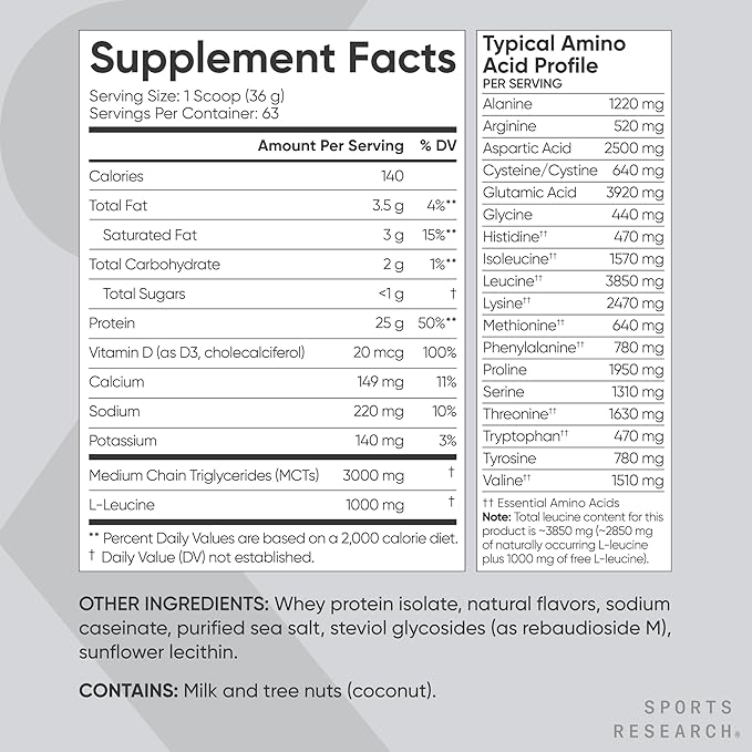 Sports Research Creatine Monohydrate (100 Servings) &amp Vanilla Whey Protein (63 Servings) The Dynamic Duo for Lean Muscle Building Improved Performance Strength &amp Workout Recovery - Sports N