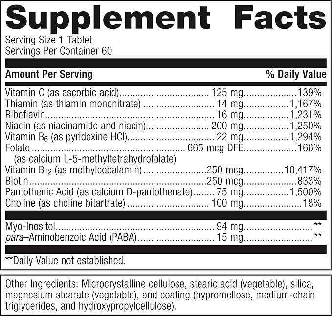 Metagenics Vitamin B-Complex + HerWellness Recharge Overnight - Energy Support &amp Healthy Stress Response - With Vitamin B6 &amp B12 - Vegetarian &amp Gluten-Free - 60 Tablets + Women's Sleep Sup