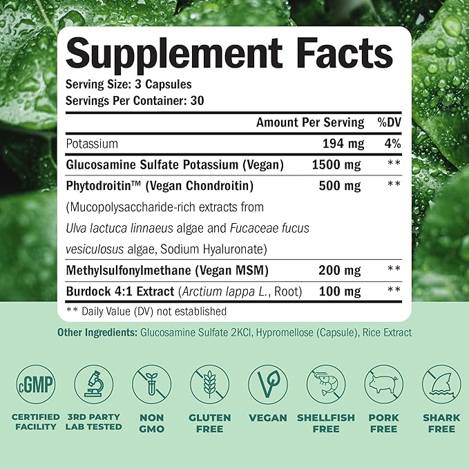 Vegan Glucosamine Chondroitin MSM &amp Turmeric Boswellia – Advanced Joint Comfort &amp Mobility Support Bundle for Active Lifestyles