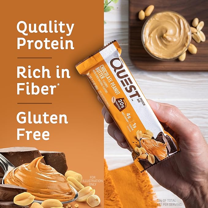 Quest Nutrition Chocolate Peanut Butter Protein Bars &amp Strawberry Cake Frosted Cookies Twin Pack Bundle 12 Bars &amp 16 Cookies