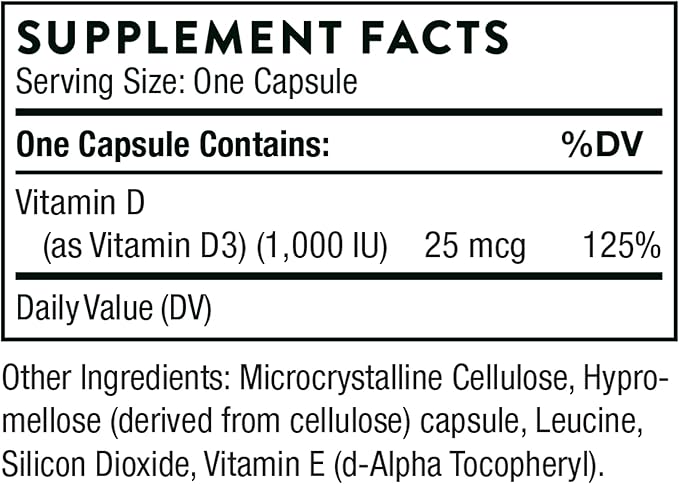 THORNE - Immune Support Combo - Vitamin D3 &amp Vitamin C Blend for Healthy Immune Function - 30 to 90 Servings