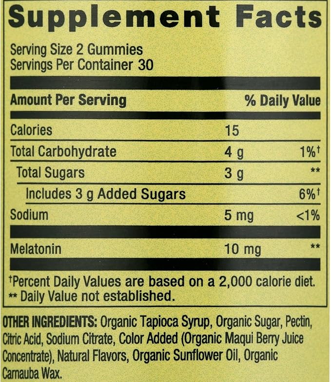 Spring Valley Extra Strength Melatonin 10mg - Blueberry Gummies - 60 Vegetarian Gummies - Sleep Support with SUREFECT Organizer.