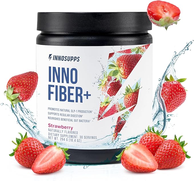 Inno Fiber+ 6g Daily 3-in-1 Fiber Supplement + Prebiotic Probiotic and Postbiotic for Men &amp Women Supports Digestive Health Gut Health 30 Servings