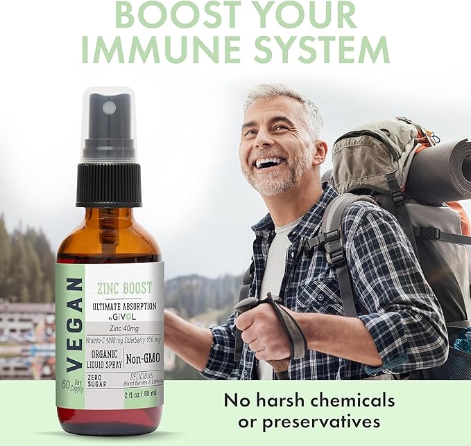 Tri Magnesium Complex - Magnesium Biglycinate Citrate &amp Taurate Liquid Spray 300mg w/Raw Vitamin C and Organic ZINC Boost Mist 40mg (Extra Strength) - Sugar Free with VIT C and Elderberry Extract