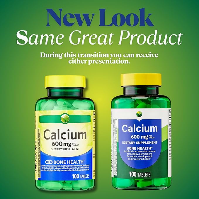 KP+ Calcium 600 mg | Bone Health Support | Gluten Free | 100 Tablets | Pack of 2