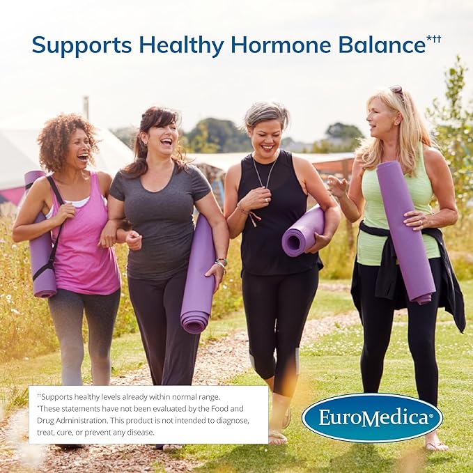 EuroMedica DIM + Curcumin - Estrogen Balance Support Supplement - Dietary Supplement with Curcumin &amp Grape Seed Extract - Turmeric Essential Oil for Healthy Metabolism Support - 30 Capsules