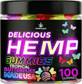 Hemp Gummies for Sleep Deep Calm Night Time-Natural Hempseed Oil Omega Butterflies Gummy Candy-Made in USA-100 Count