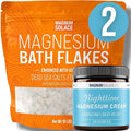 Magnesium Flakes with Vitamin C and Nighttime Magnesium Cream combo