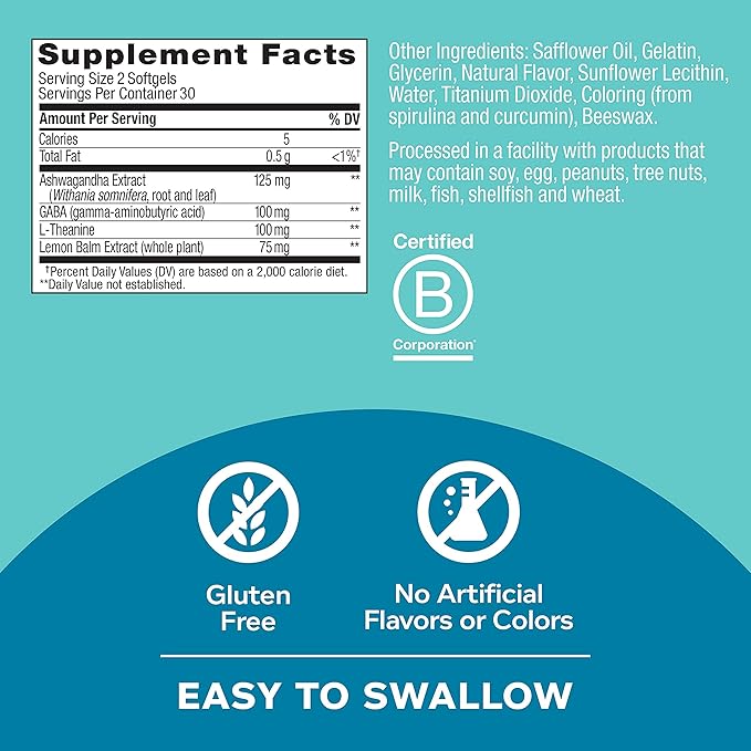 OLLY Ultra Women's Multi Softgels &amp Ultra Strength Goodbye Stress Softgels GABA Ashwagandha L-Theanine and Lemon Balm Stress Relief Supplement - 60 Count