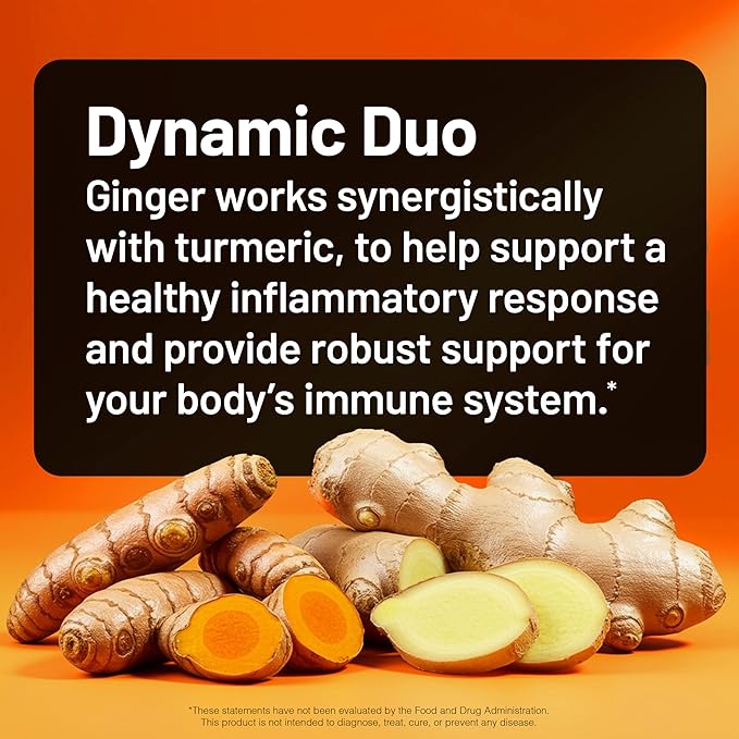 NatureWise Turmeric Curcumin + Ginger 2400 mg - Ultra High Curcuminoids 2100 mg - Turmeric Extract + Ginger - Extra Strength &amp Absorption - Vegan Non-GMO - 90 Count[30-Day Supply]