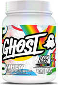 GHOST Clear Whey Isolate Protein Powder Sour Strips - 1.54 LB Tub 25G of Whey Protein - Post Workout Drink for Muscle Gain &amp Recovery – Sugar Free Soy Free &amp Zero Fat 20 Servings