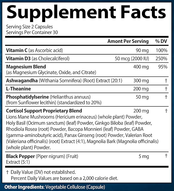 Cortisol &amp NAD Supplement Bundle (120 Capsules)