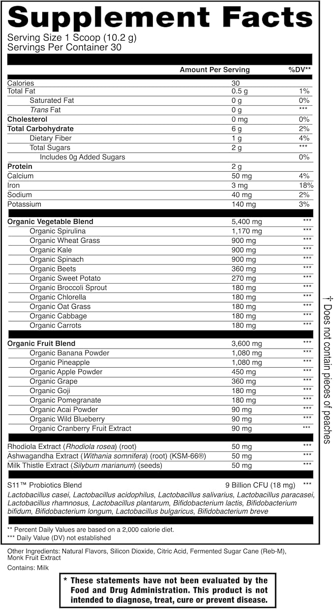 Jocko Fuel Whey Protein Powder Chocolate Daily Greens Peach