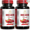 Generic Natural URIC Acid Formula - uric Acid Support Supplement Natural Uric Acid uric Acid Capsules Milk Thistle Supplement Tart Cherry Green Coffee Beans Citric Acid Celery Seed - 2 Bottles