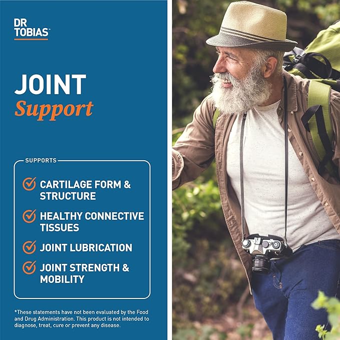 Dr. Tobias Alpha GPC &amp Joint Support Supplement - Support Cognitive Function &amp Joint Health with Bioavailable Choline Supplement &amp Premium Glucosamine Chondroitin and MSM Non-GMO
