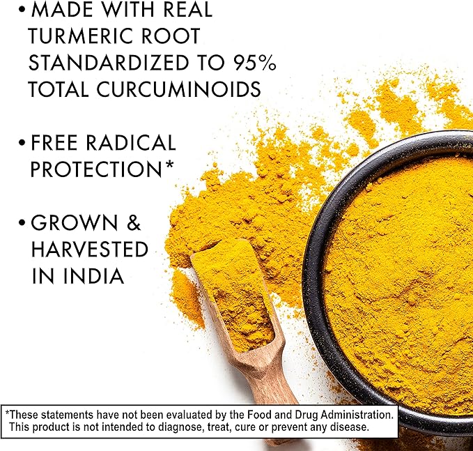 Bluebonnet Turmeric Root Extract Supplement 120 Count