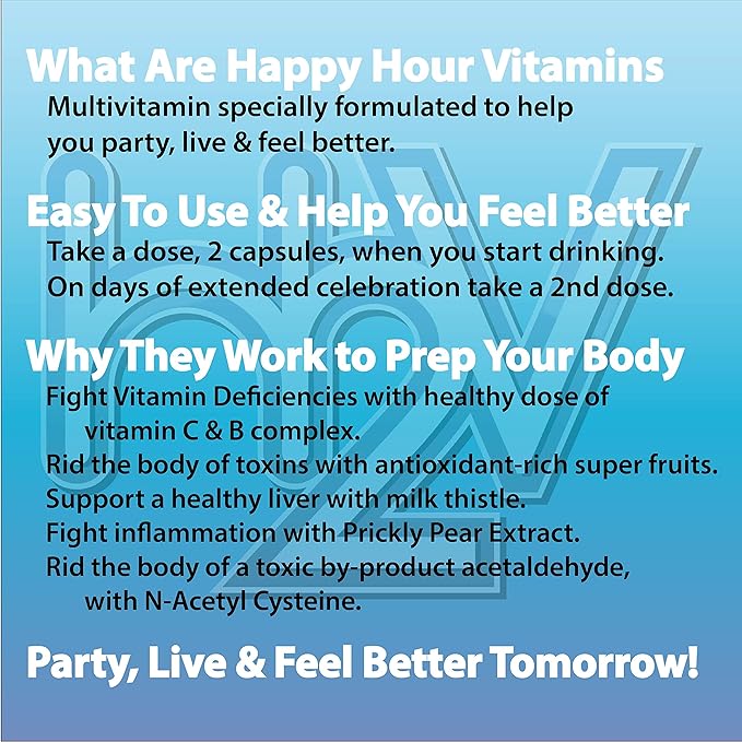 Bottle - Multivitamin Formulated for Better Mornings – Live &amp Feel Better with Milk Thistle Prickly Pear Cactus B &amp C Vitamins &amp More- 30 Servings