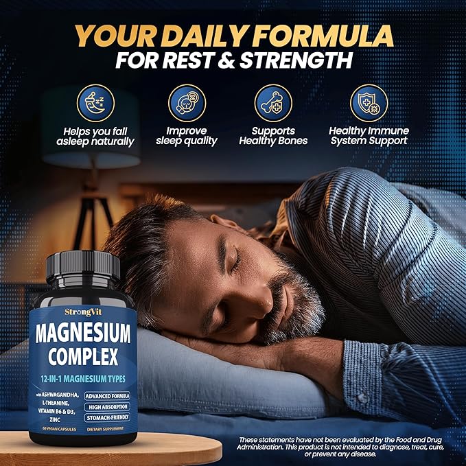 Biotin Complex &amp Magnesium Supplements Bundle (120 Capsules)