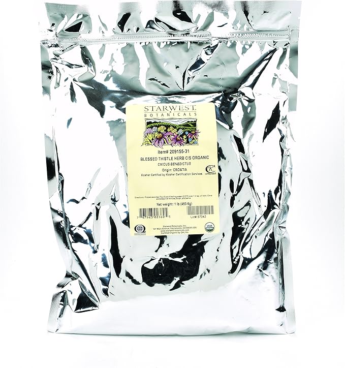 Starwest Botanicals Organic Blessed Thistle Herb C/S 1 Pound