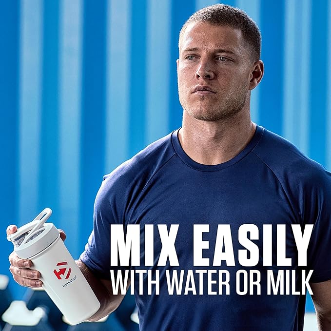 Dymatize ISO100 Whey Protein Powder Isolate Cookies &amp Cream 25g of Protein 5 Pound 5.5g BCAAs Less Than 120 Cal. Gluten Free 1g Fat 1g Sugar 2g Carb (74 Servings)
