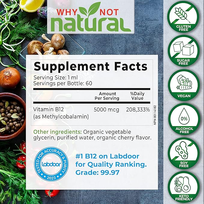 Organic Liquid Zinc and Vitamin B12