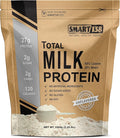 Smart138 Total Milk Protein - 80% Casein 20% Whey - RBST/rBGH Hormone Free Gluten-Free Soy-Free Non-GMO USA Keto Low Carb Natural BCAAs (1000g / 2.2lbs Unflavored)