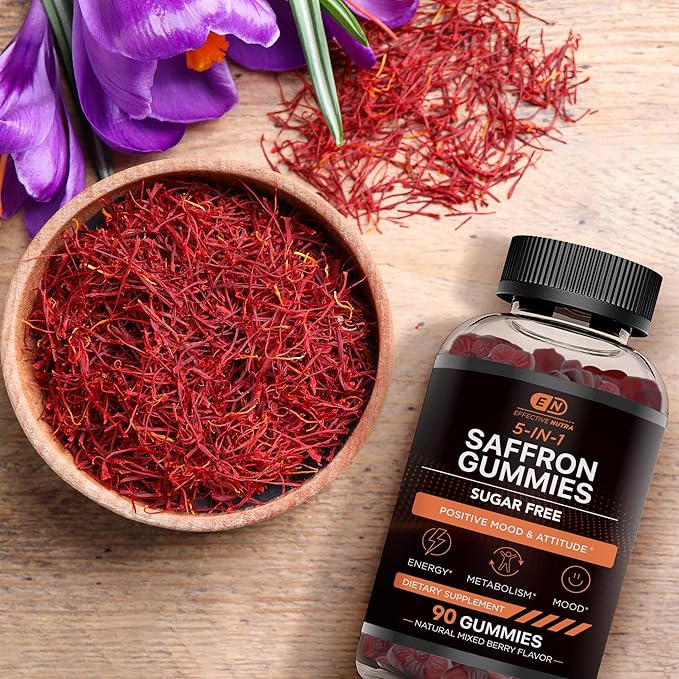 EFFECTIVE NUTRA Ashwagandha Gummies &amp Saffron Gummies