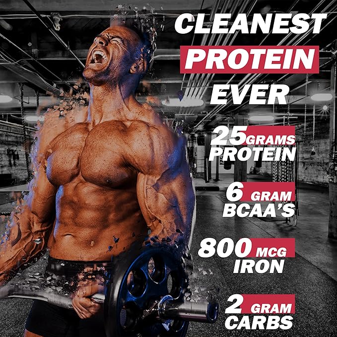 Xwerks Grow Whey Protein Powder 25g Pure Isolate Protein from New Zealand Grass Fed Cows Builds Strength and Speeds Recovery Paleo and Keto Friendly Soy and Gluten Free Strawberry 30 Servings