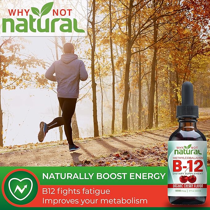 Why Not Natural B Complex and B12 Liquid Drops for Energy