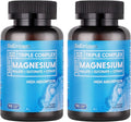 BioEmblem High Absorption Triple Magnesium Complex 300mg | Magnesium Glycinate for Nerves Malate for Energy Magnesium Supplement to Support Muscle Health | Vegan Non-GMO 180 Capsules