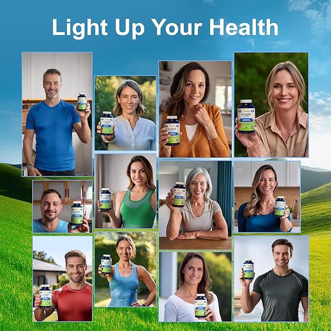 aSquared Nutrition CoQ10 (400mg Max Strength 100 Veggie Capsules) - High Absorption Coenzyme Q10 Powder - Ubiquinone Supplement Pills Extra Antioxidant CO Q-10 Enzyme Vitamin Tablets Coq 10 400 mg