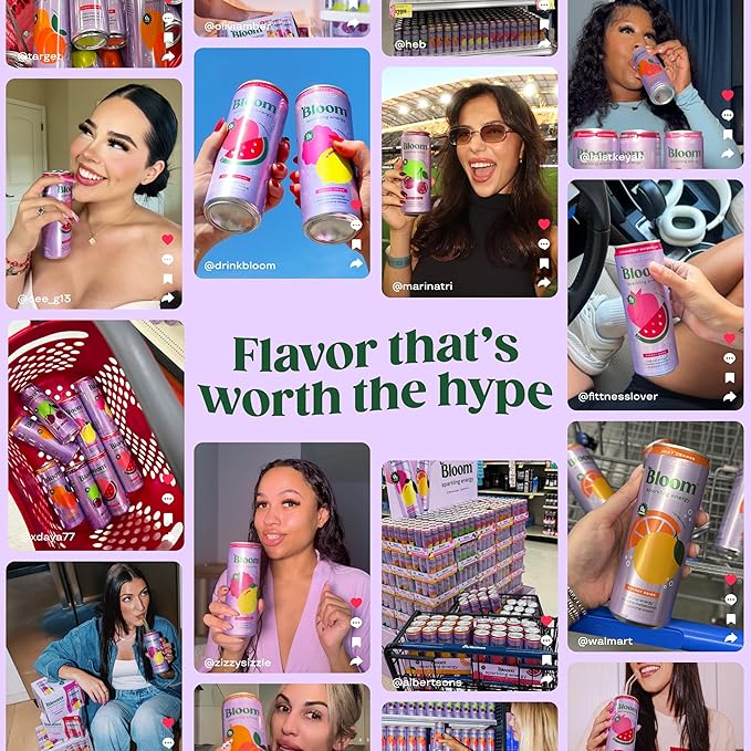 Bloom Nutrition Sparkling Energy Drink - Apple Crisp / Glacier Crush Variety Pack - Natural Caffeine Zero Sugar 180mg Caffeine - Antioxidant-Rich with Green Coffee Bean Green Tea Extract Prebiotic