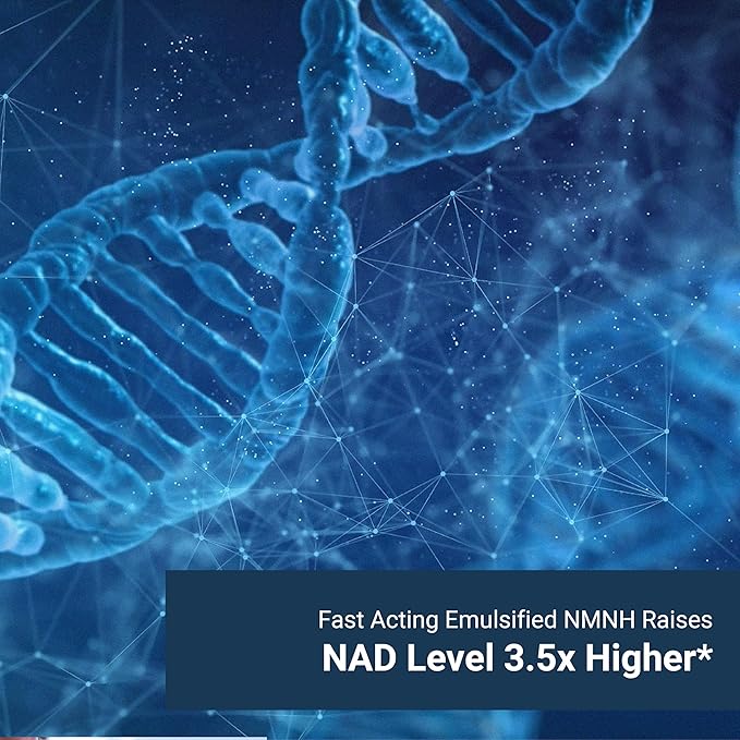 Naturalis Liposomal NMNH 300mg (NMN Alternative) | Boost NAD+ Levels &amp Support Healthy Aging* | Bioenhanced with Vitamin E for Advanced Absorption Stability &amp Antioxidant Protection* | 120 So
