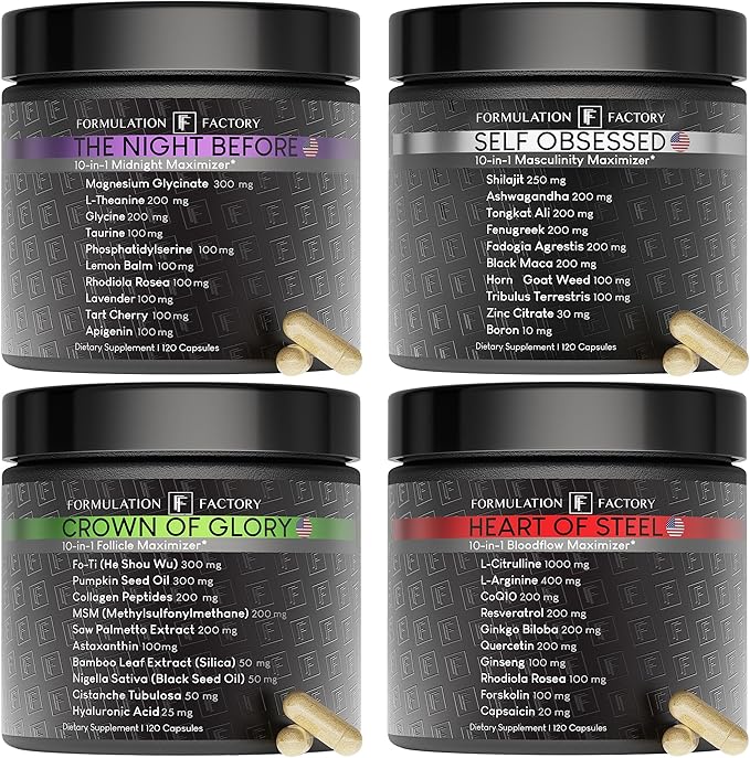 Formulation Factory The Night Before x Self Obsessed x Heart of Steel x Crown of Glory (Bundle)