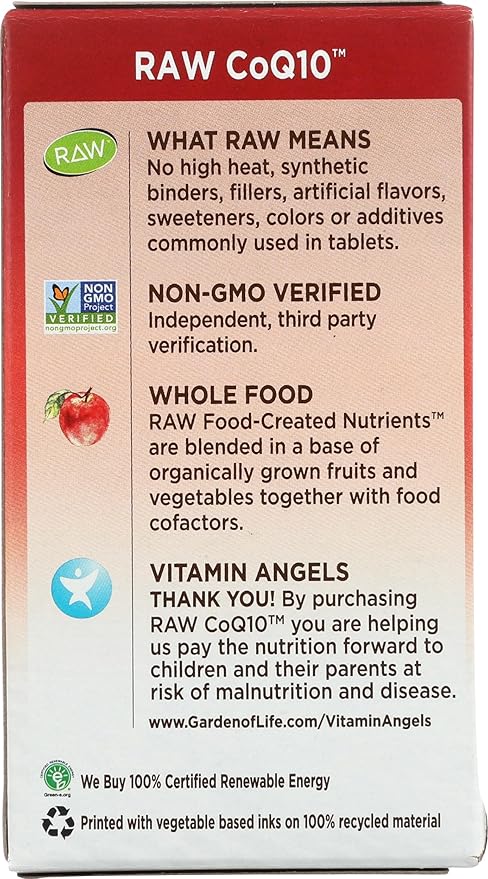 Garden Of Life Raw Coq10 60 Ct