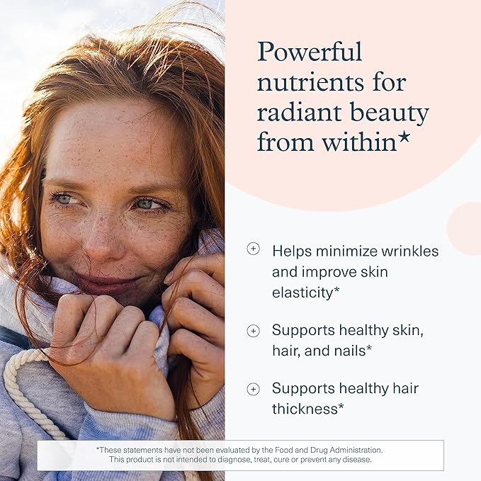 Youtheory Concentrated Effect Collagen with Verisol - Collagen Peptides with Vitamins C &amp B - Supports Hair Nails Bones &amp Joints* - 180 Tablets (60-Day Supply)