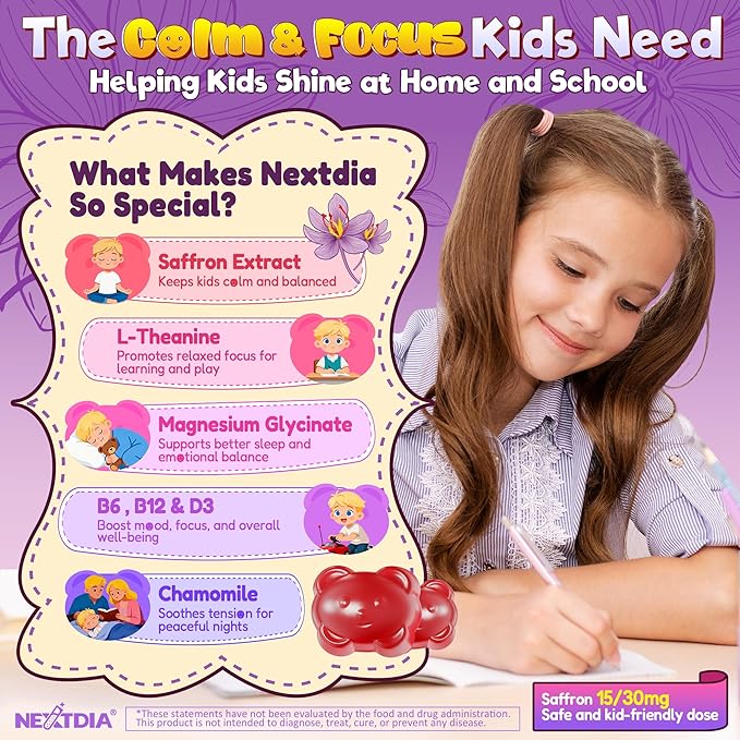 Kids Multivitamin Gummies 60 Counts with Saffron Gummies for Kids 120 Counts