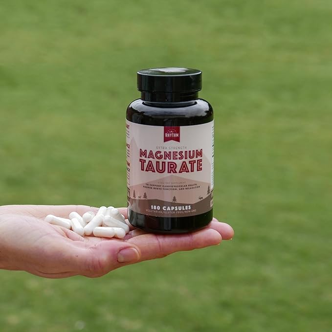 Natural Rhythm Magnesium Taurate 120 Capsules + CoQ10-ZEN 30 Capsules Bundle