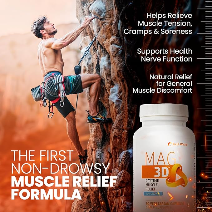 SaltWrap Joint and Muscle Recovery Bundle - Daytime (Collagen Synthesis + Mag 3D Non-Drowsy Muscle Relief)