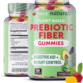 Yuve Prebiotic Fiber Gummies - Delicious - 3g Soluble Fiber Supplement - Supports Digestive Health &amp Regularity - Vegan &amp Gluten-Free Fiber Gummies for Adults &amp Kids - Non-GMO &amp Low Su