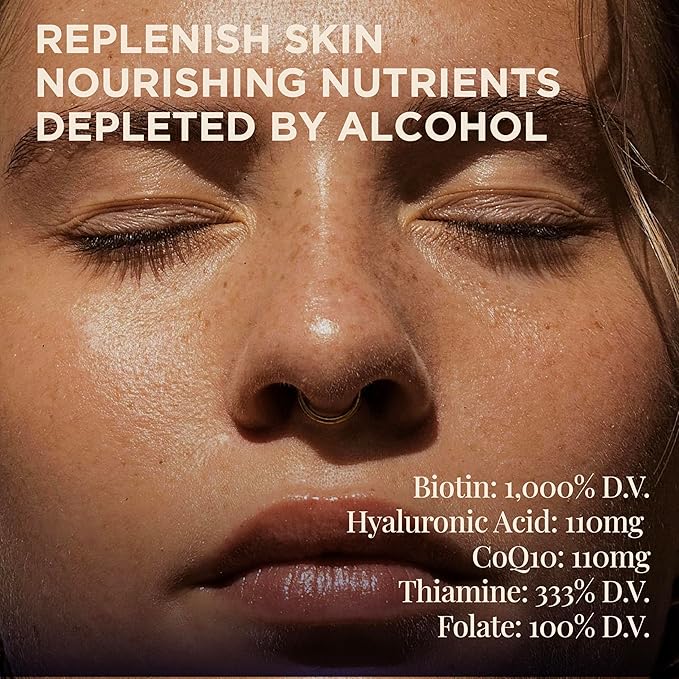 Nouel | Skin + Liver + Immunity Support | Recovery Supplement for Drinking | Milk Thistle NAC Hyaluronic Acid CoQ10 Biotin Antioxidants | 40 Capsules