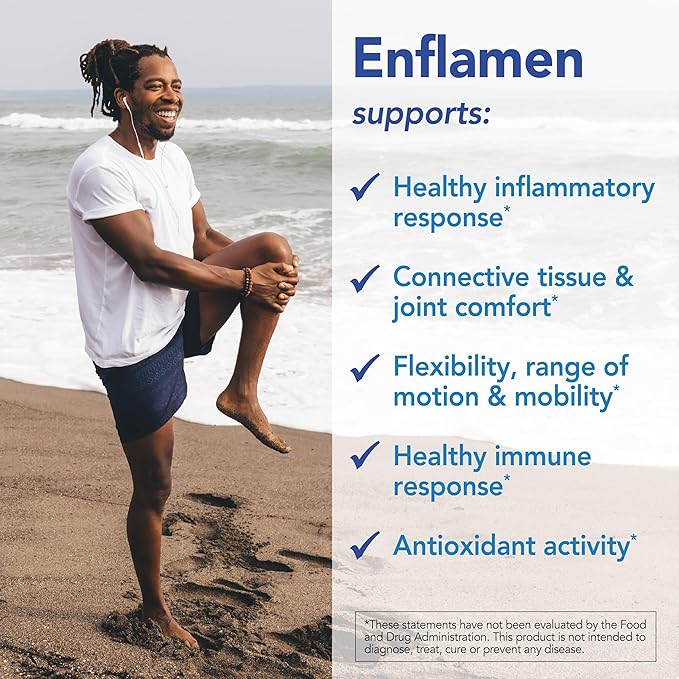 Patient One Enflamen | Supplement to Support Healthy Inflammatory Response and Joint Comfort* | with Turmeric Ginger Capsicum and More | 90 Capsules
