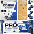 ProGo Protein Bars – Brain + Body Fuel with 19g Clean Protein Creatine &amp Collagen Peptides Made with 95% Pure Isolate Grass-Fed Beef Tallow No Fillers Naturally Sweetened with Honey Gluten-F