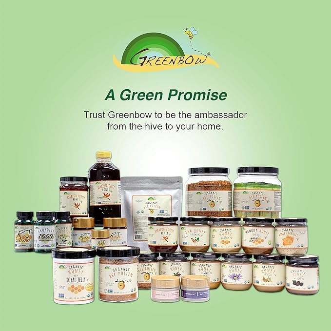 Greenbow Green Propolis – Genuine Brazilian Green Propolis Contains Artepillin C – One of The Most Nutrition Packed (Vegan Capsule)