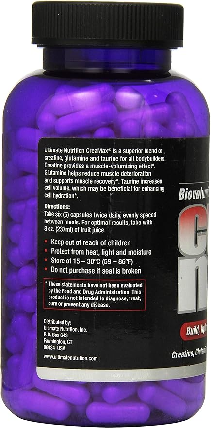 Ultimate Nutrition Biovolumizing Crea/Max Capsules - 2000mg (288 Caps)