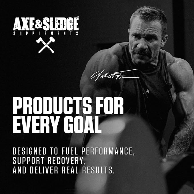 Axe &amp Sledge Basics Creatine | Unflavored Enhances Strength &amp Performance Increases Lean Body Mass 50 Servings | Pure Creatine Monohydrate No Fillers or Artificial Substances | 50 Servings