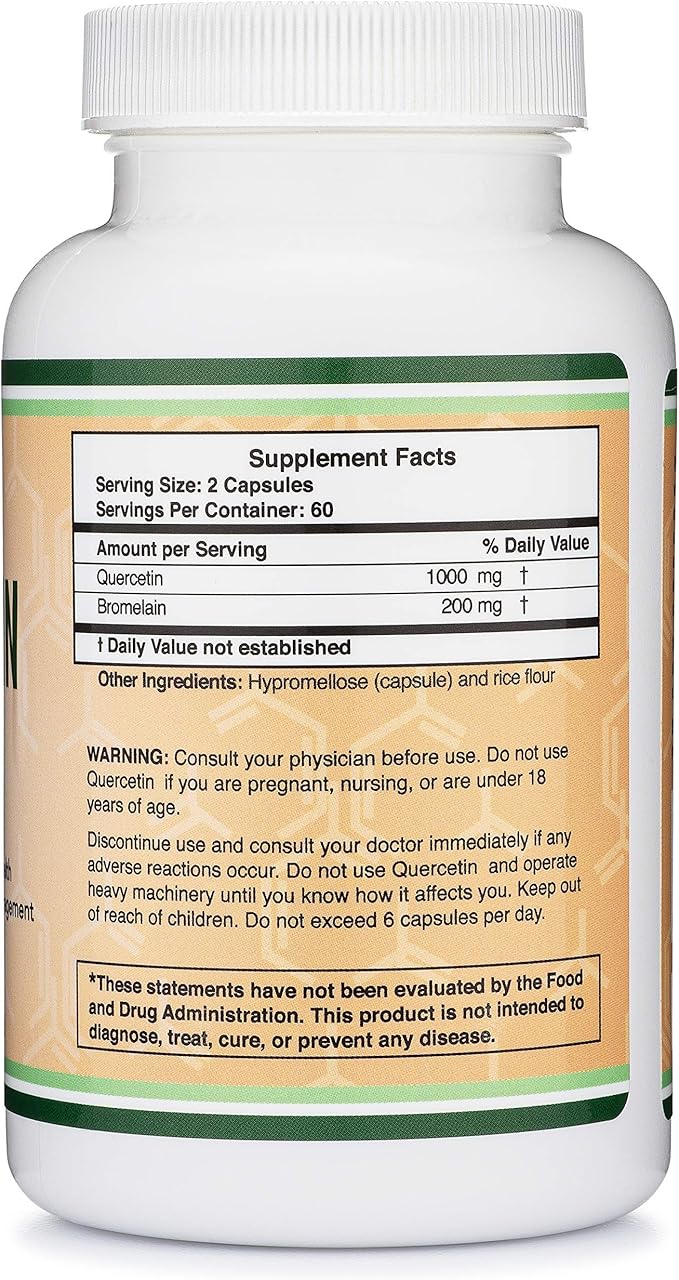 Double Wood Supplements Quercetin and Zinc Bundle - Support Immune System Health (120 Count Quercetin and 300 Count Zinc)