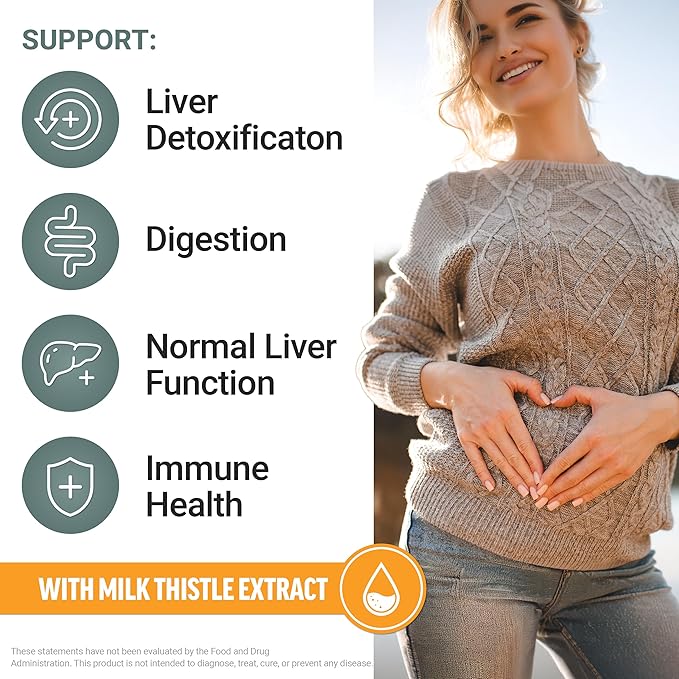 Force Factor Liver Detox Liver Cleanse Detox &amp Repair Supplement with Milk Thistle Turmeric &amp Ginger to Support Digestion &amp Immune Health Citrus Punch 60 Soft Chews