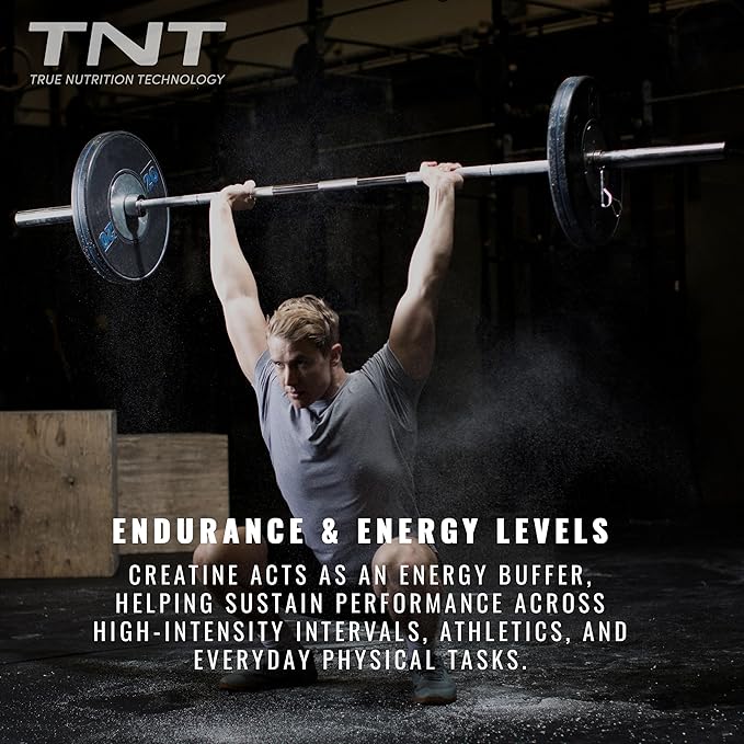 TNT Creapure® Creatine Monohydrate Powder (100 Servings) • Made in Germany • 5g per Serving • Supports Strength Endurance &amp Cognitive Energy* • Micronized Vegan 99.99% Pure