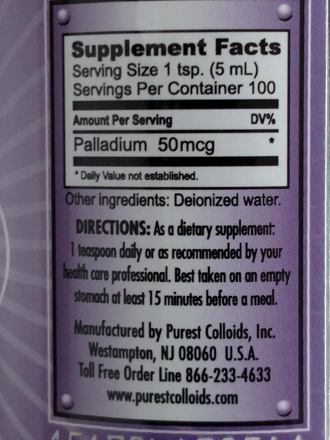 MesoPalladium ™ 10 ppm Colloidal Palladium 500 mL/16.9 Oz